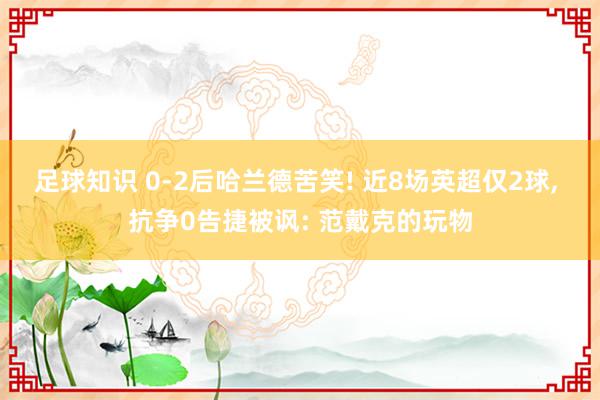 足球知识 0-2后哈兰德苦笑! 近8场英超仅2球, 抗争0告捷被讽: 范戴克的玩物