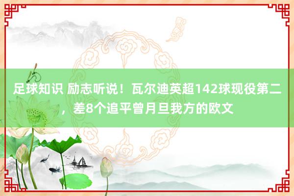 足球知识 励志听说！瓦尔迪英超142球现役第二，差8个追平曾月旦我方的欧文