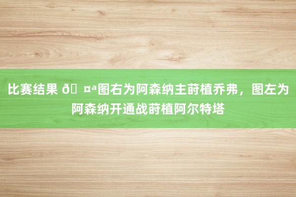 比赛结果 🤪图右为阿森纳主莳植乔弗，图左为阿森纳开通战莳植阿尔特塔